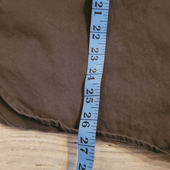 Thread & Supply greenish-brown shacket with Southwestern Aztec Sleeves Women's M - Picture 11 of 12